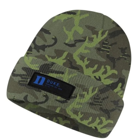 Nike Duke Blue Devils Military Salute Service Camo Knit Hat Beanie Unisex NWT - Picture 1 of 11